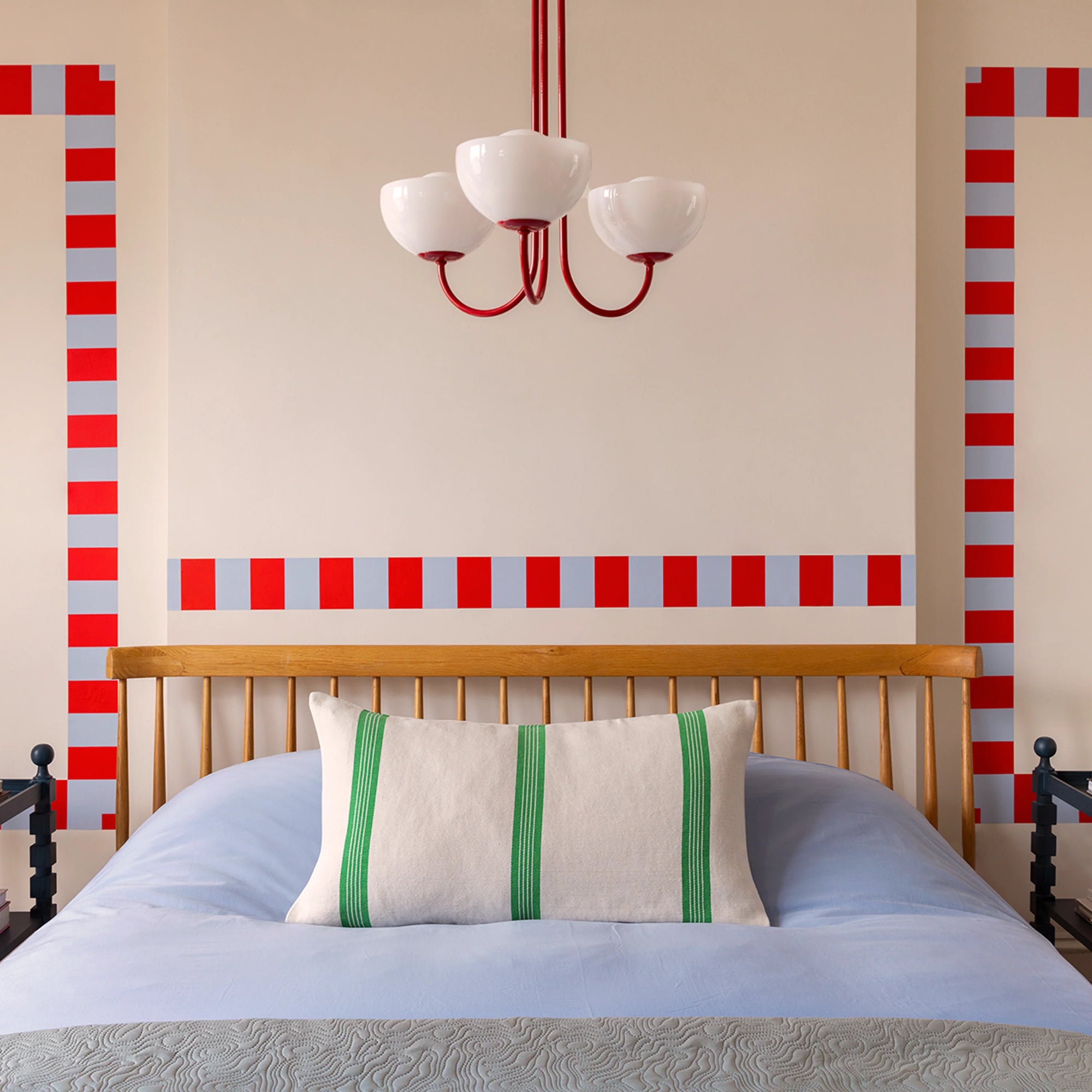 Jam Red 3 Light Dome Ceiling Light