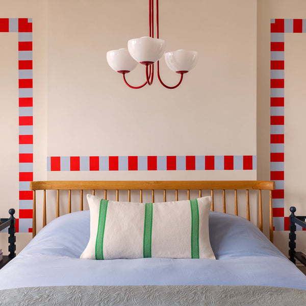 Jam Red 3 Light Dome Ceiling Light
