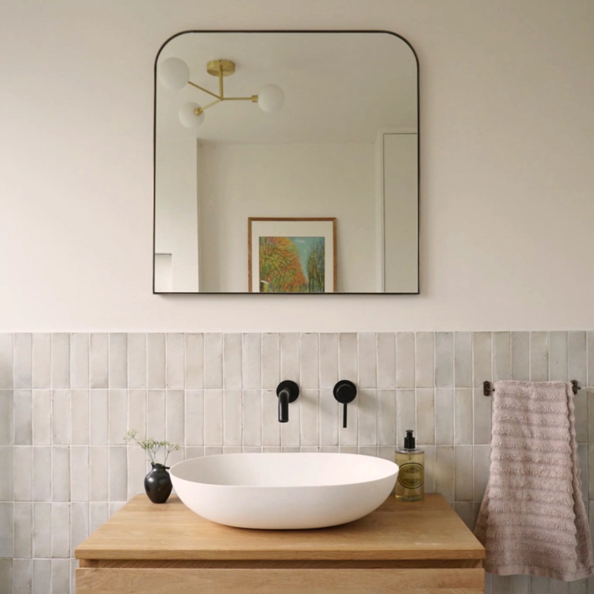 Brass 3 light flush ceiling light
