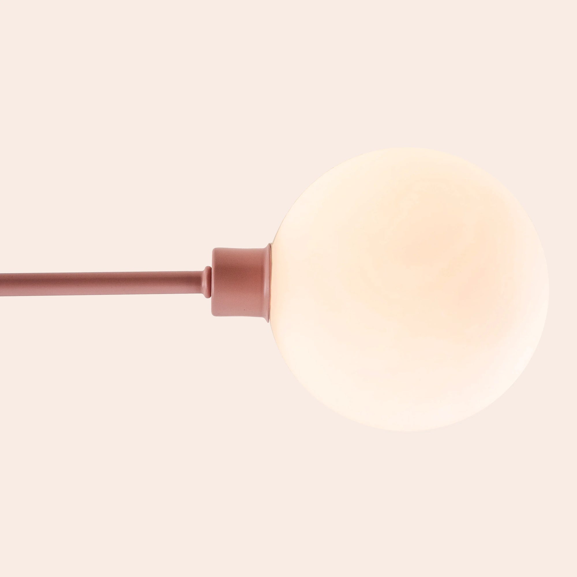 Pink 3 light flush ceiling light