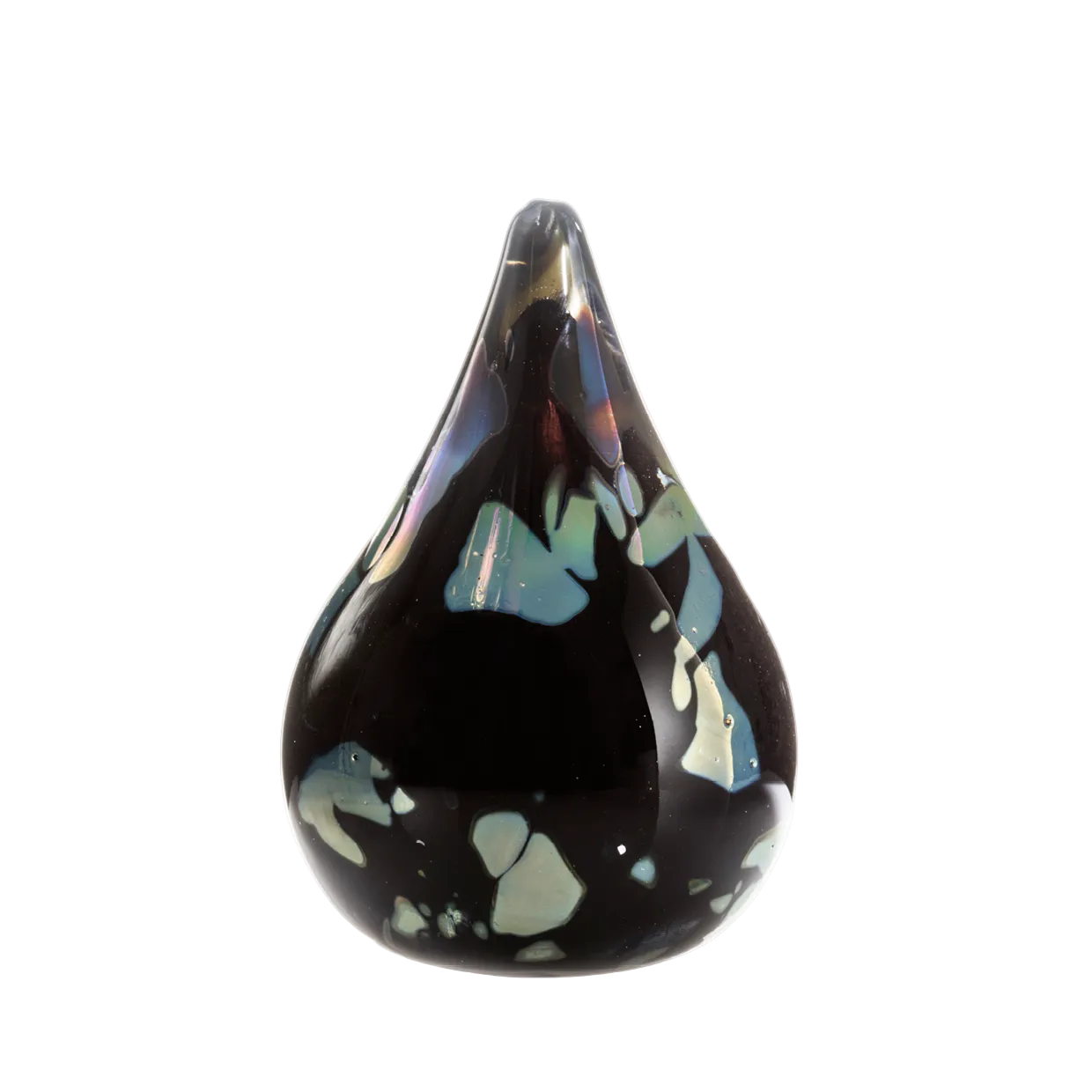 "Black Rainbow Drop" Paperweight