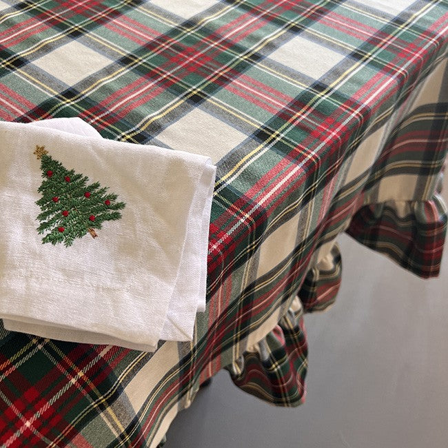 Tablecloth Tartan Christmas
