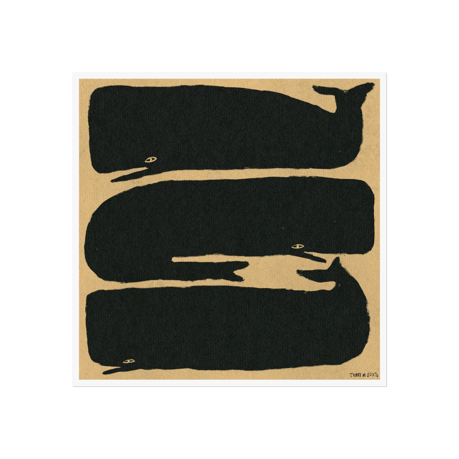 Tabby Booth Whales Fine Art Print