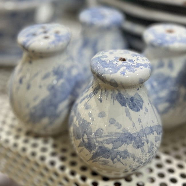 Salt And Pepper Shakers Dots Sky Blue