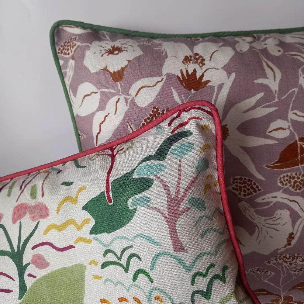 Printed Forest and Hills Cushion