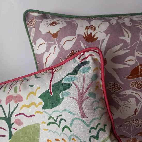 Printed Forest and Hills Cushion
