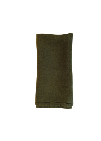 Dark Green Linen Napkin