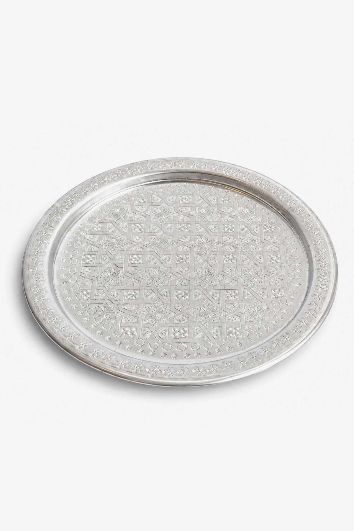 PLATEAU ROND ALLUMINIUM VINTAGE