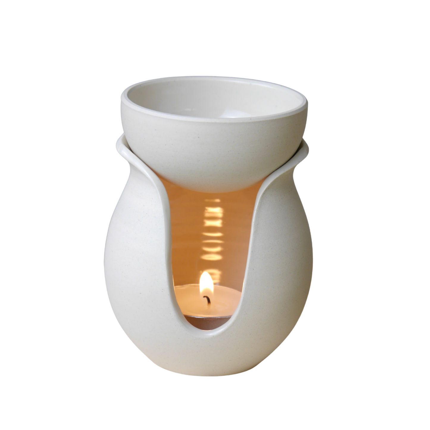 Ceramic Oil Burner, Chalk