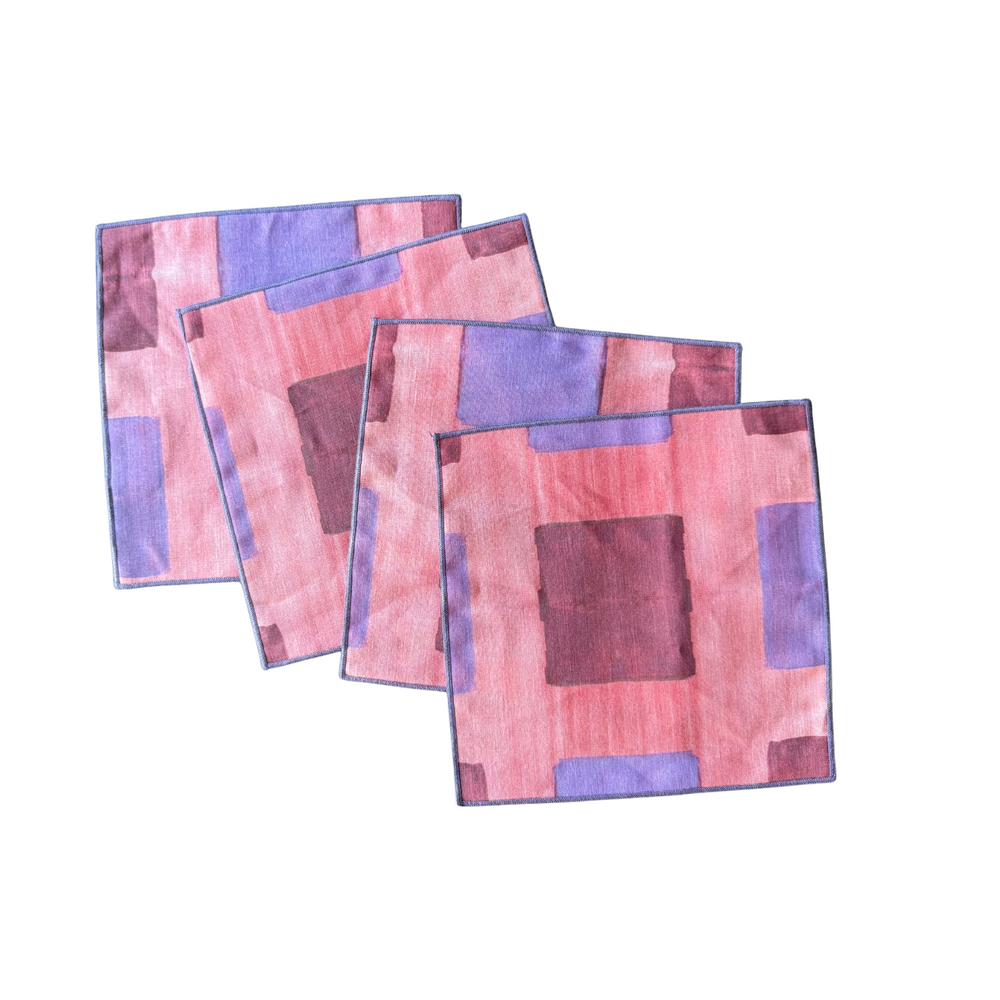 Pink Tapestry Cocktail Napkins
