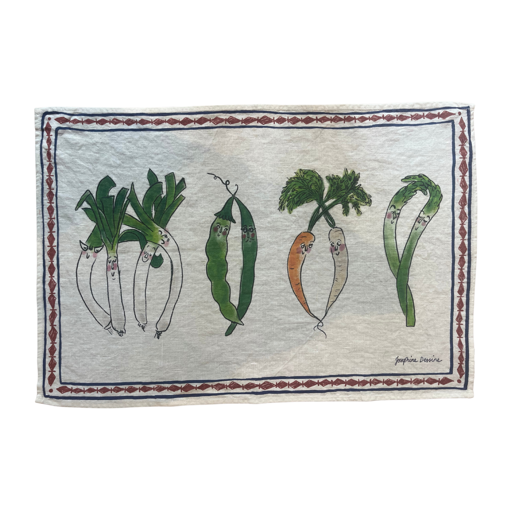 Long Veg Tea Towel
