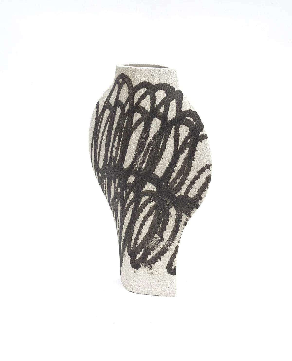 Ceramic Vase ‘Dal - Circles Black’