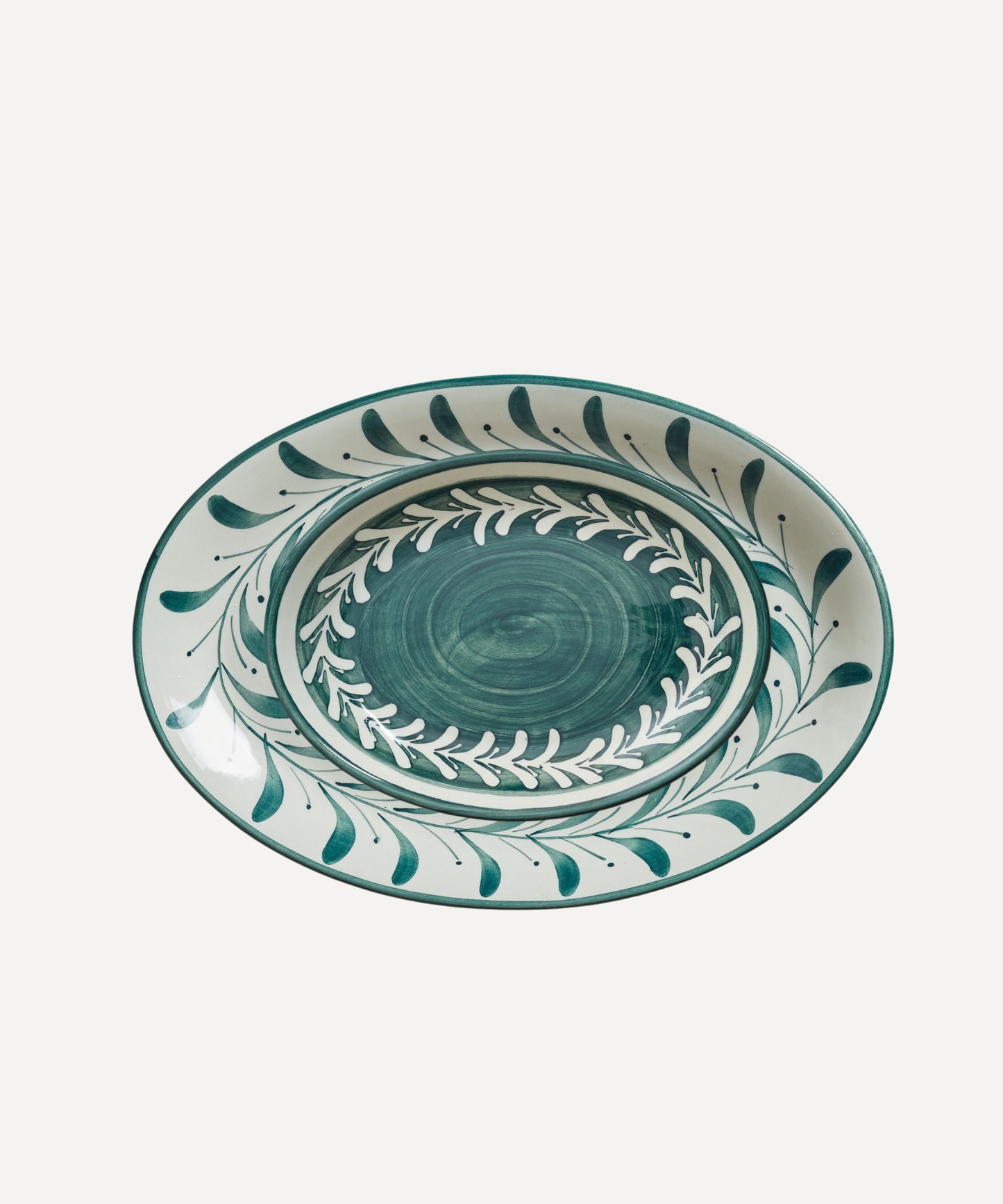Helecho Serving Trays (set of two) - Teal