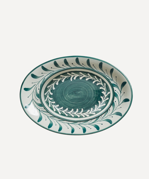 Helecho Serving Trays (set of two) - Teal