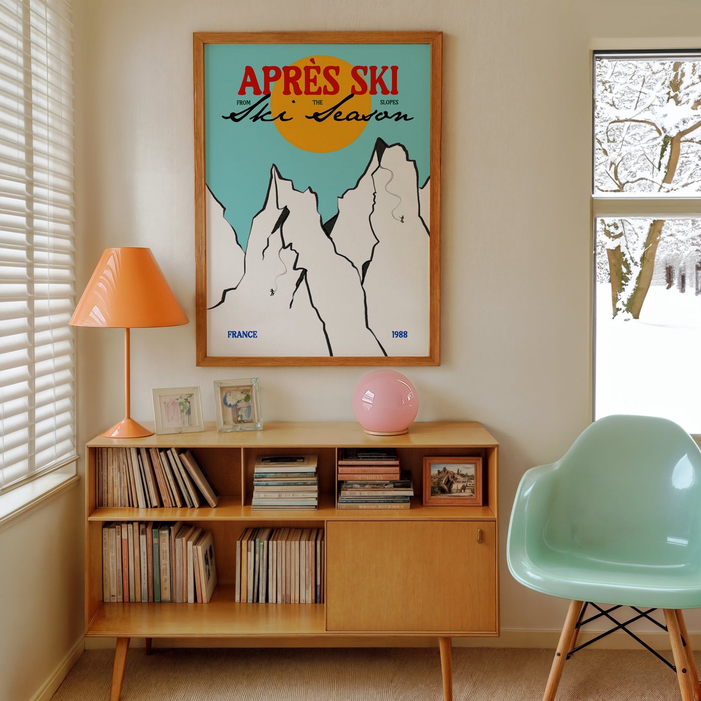 Après Ski | Ski Mountains Print | UNFRAMED
