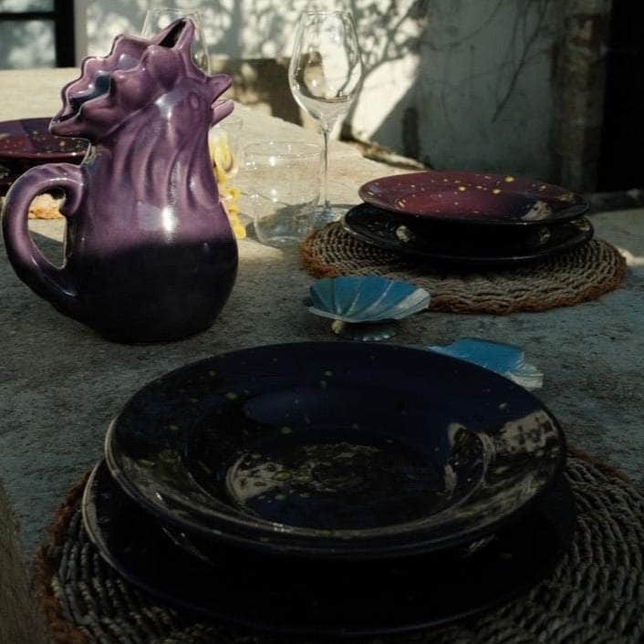 Hand-glazed Terracotta Rooster Jug