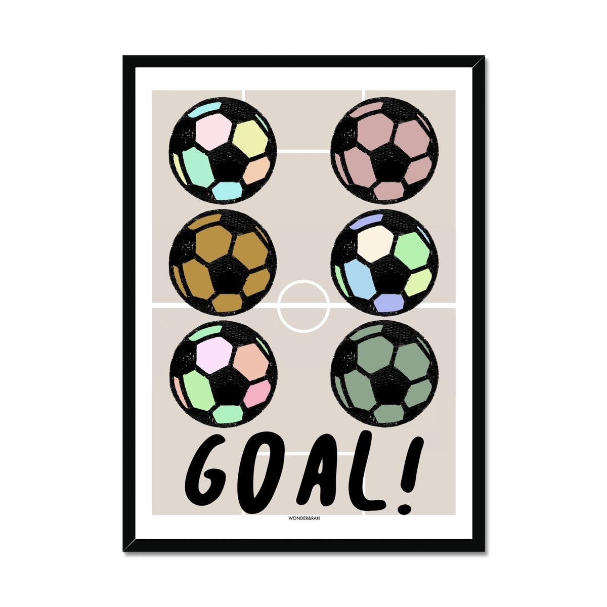 Neon Goal! Children's Print