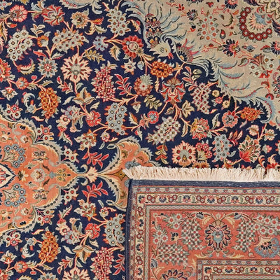 Kashan — Hand-knotted, 206x316 cm, Blue, 100% Virgin Wool | View 6