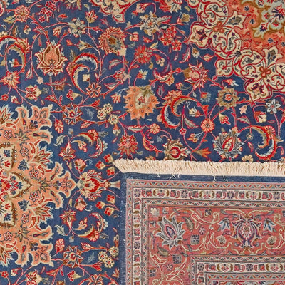 Sarough — Hand-knotted, 198x293 cm, Blue, 100% Virgin Wool | View 6