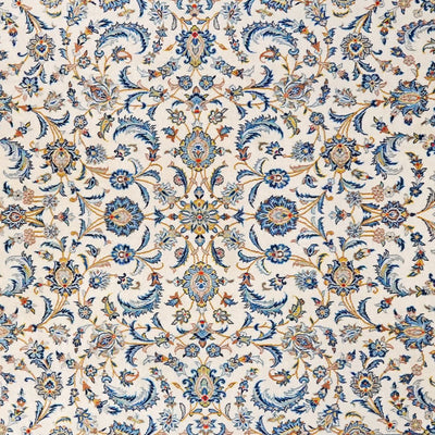 Kashan — Hand-knotted, 206x333 cm, Beige, 100% Virgin Wool | View 4