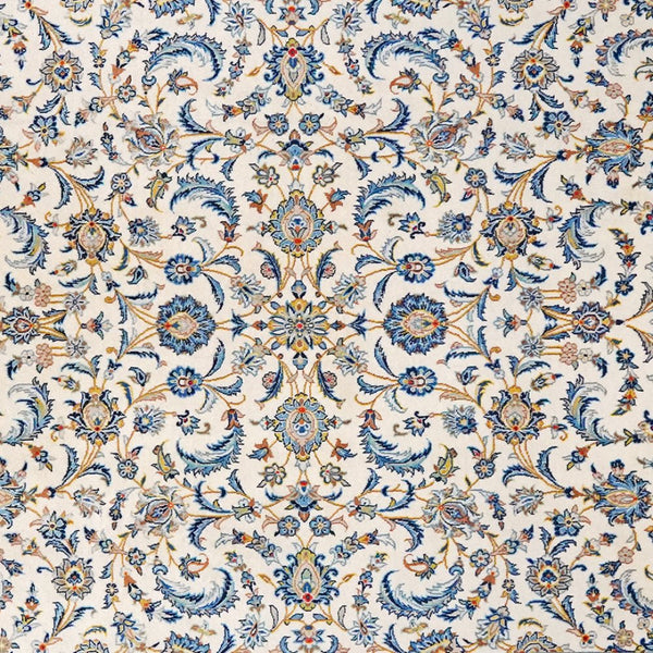 Kashan — Hand-knotted, 206x333 cm, Beige, 100% Virgin Wool | View 4