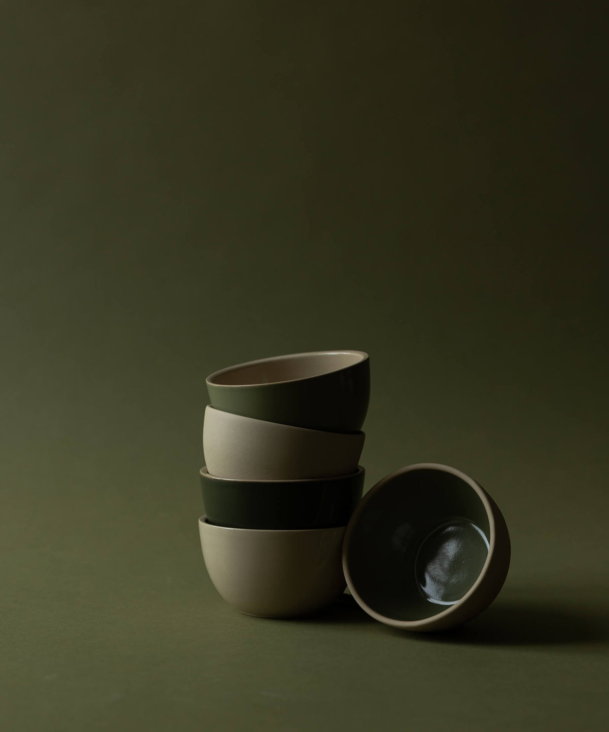 Tasting Bowl - Raw Stoneware & Natural