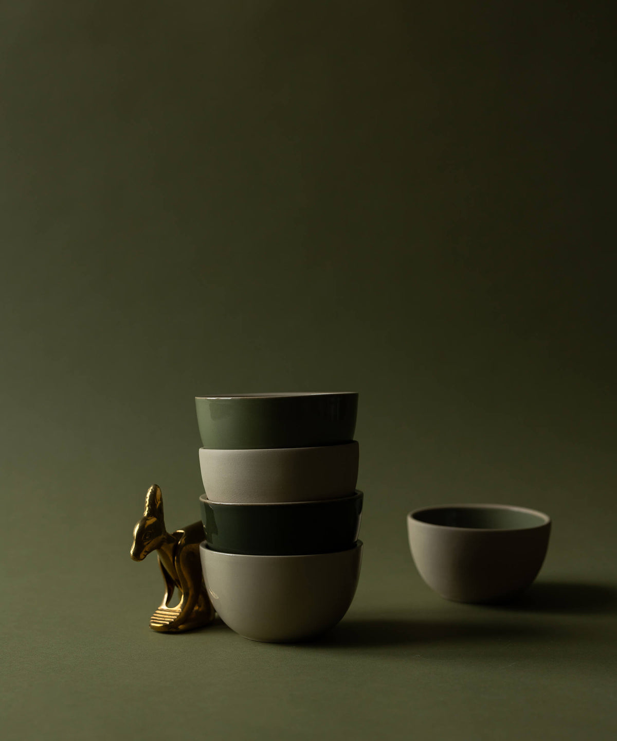 Tasting Bowl - Raw Stoneware & Natural