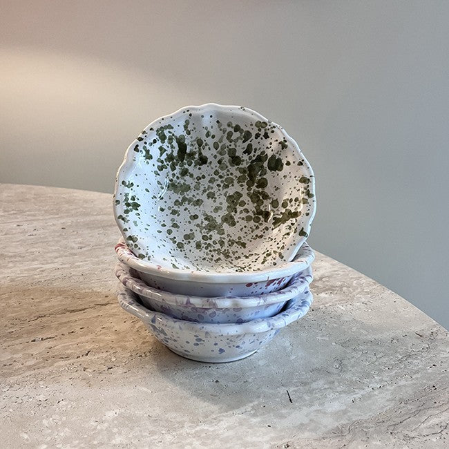 Bowl 14 cm Dots Green