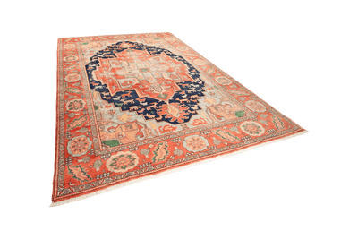 Serapi — Hand-knotted, 264x345 cm, Blue, 100% Virgin Wool | View 5
