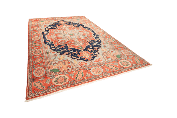 Serapi — Hand-knotted, 264x345 cm, Blue, 100% Virgin Wool | View 5