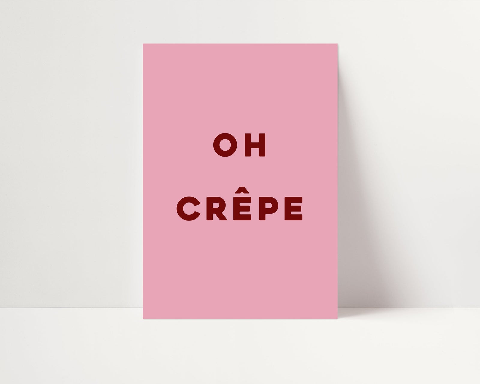 Oh Crepe | Kitchen Print | UNFRAMED