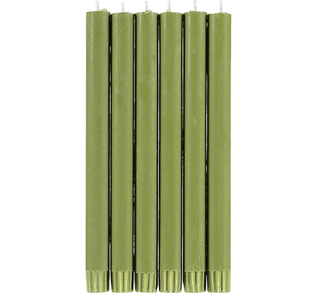 Set of 4 Green Candles