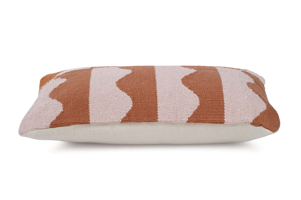 Ocean Lumbar Pillow Earth Inch | Cushion Cover Only | Cotton