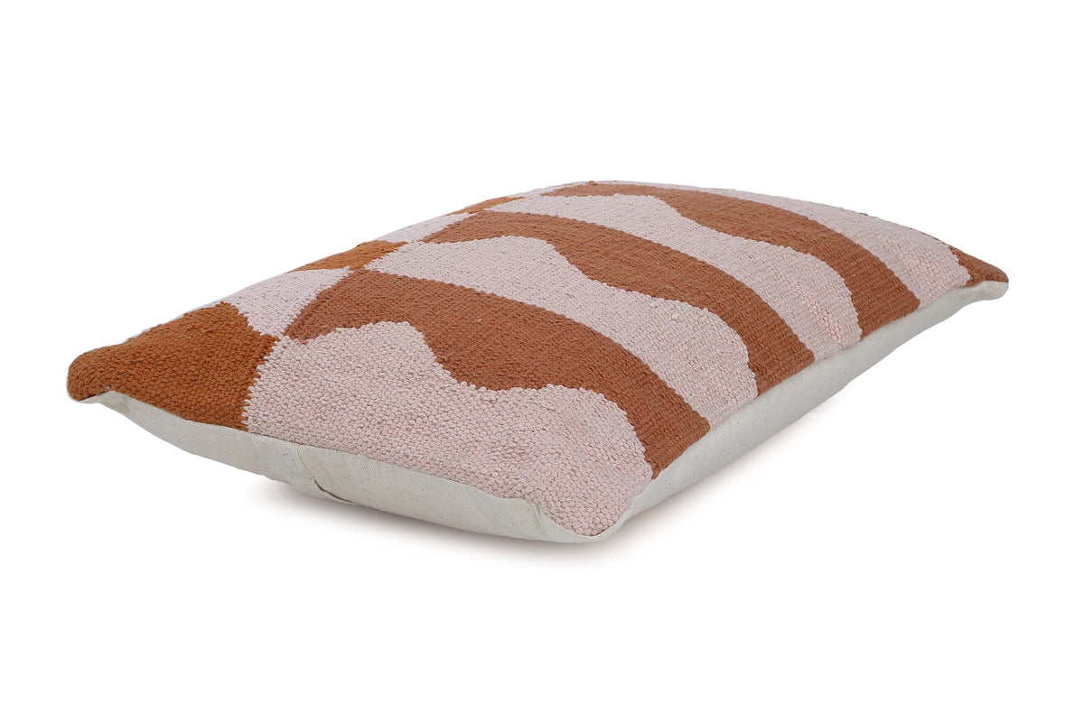 Ocean Lumbar Pillow Earth Inch | Cushion Cover Only | Cotton