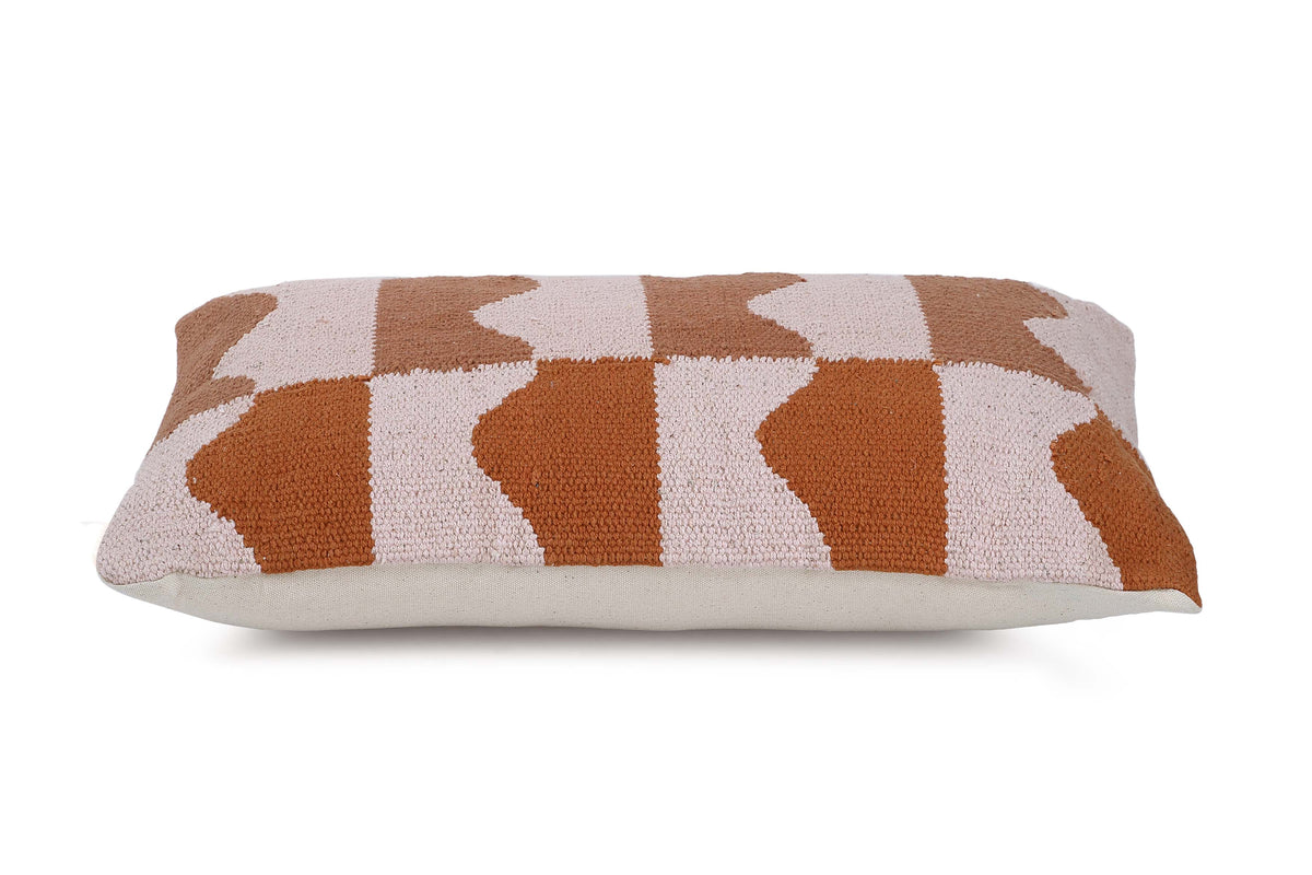 Ocean Lumbar Pillow Earth Inch | Cushion Cover Only | Cotton
