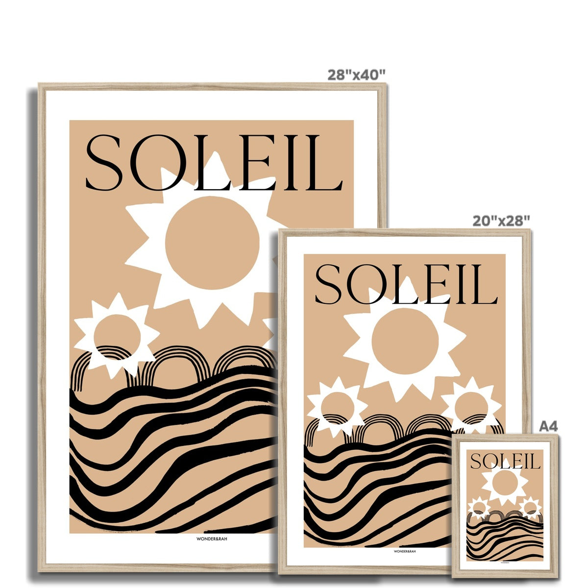 Soleil Abstract (Text) Print