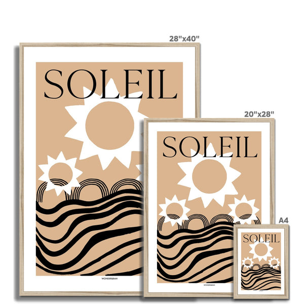 Soleil Abstract (Text) Print