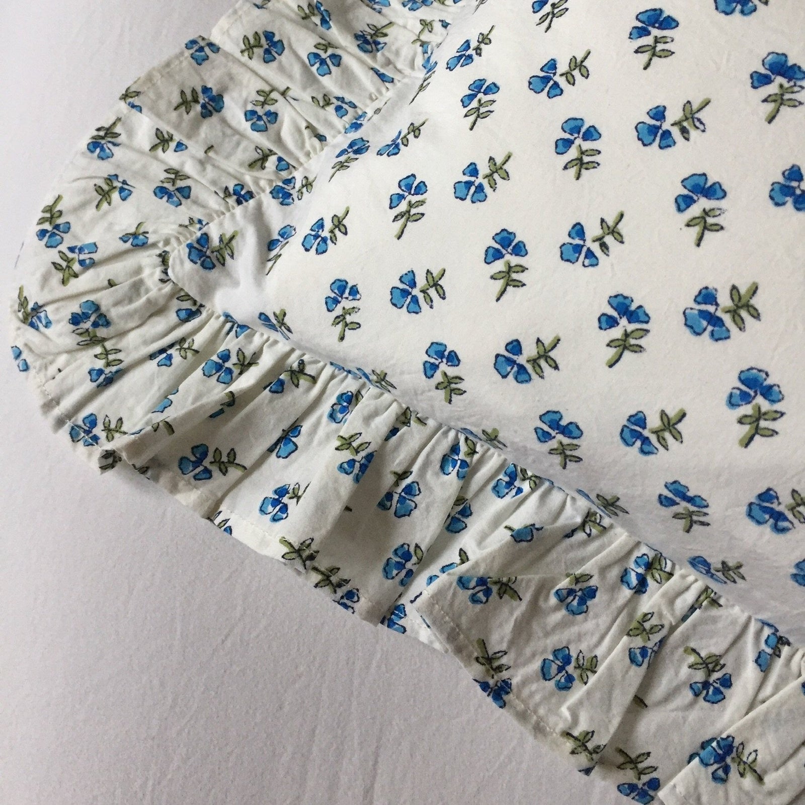 Blue Ditsy Baby / Boudoir Pillowcase