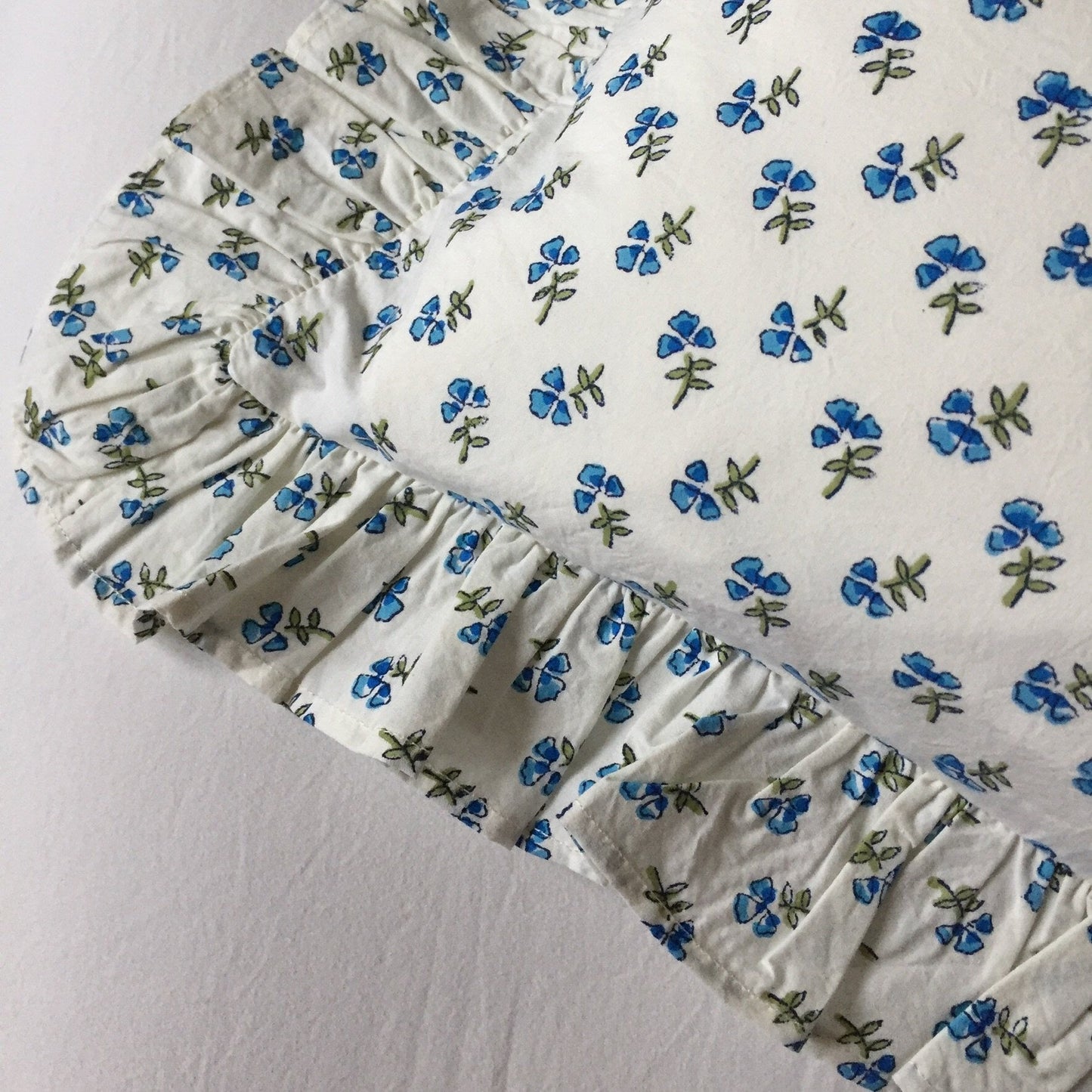 Blue Ditsy Baby / Boudoir Pillowcase