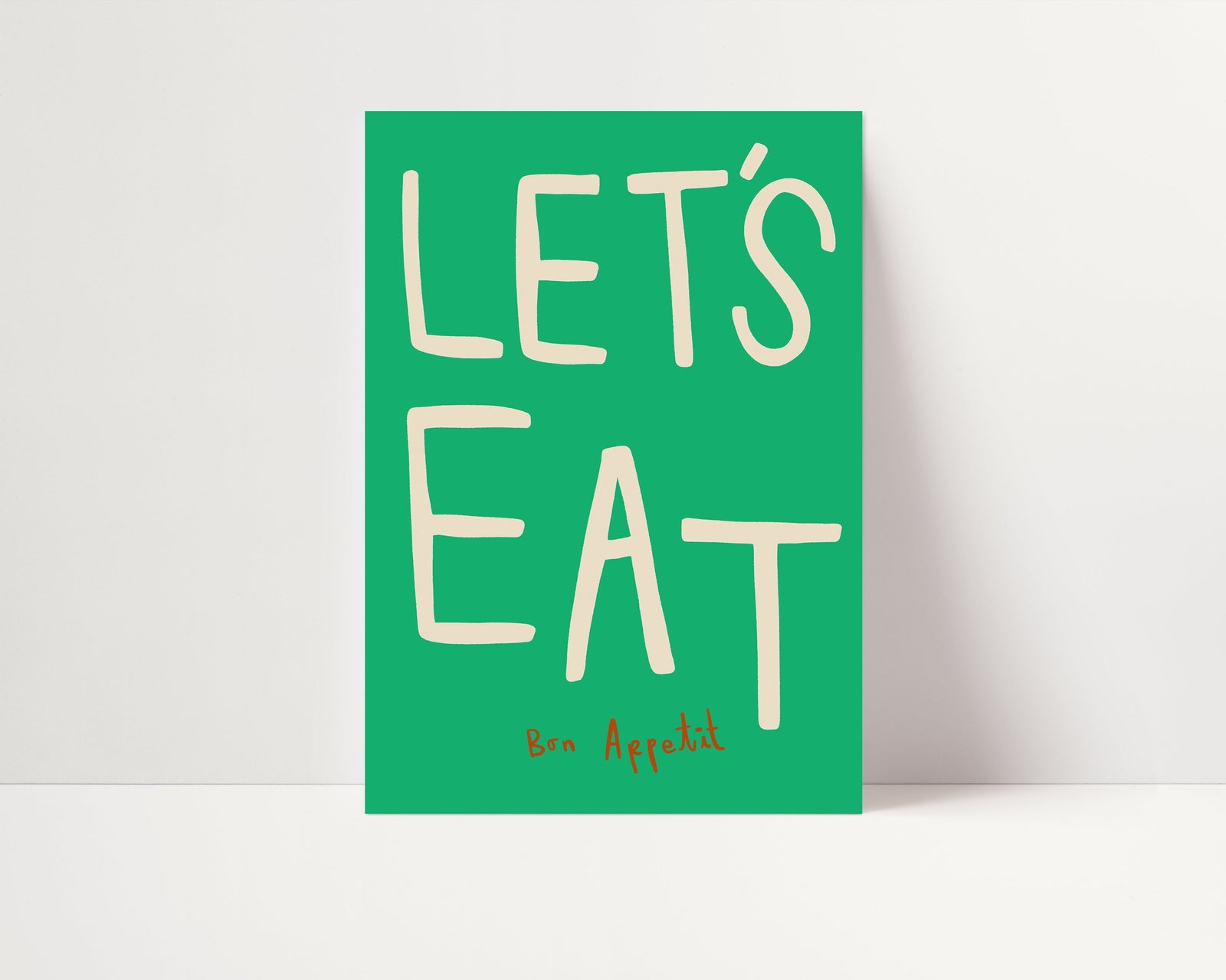 Let's Eat | Kitchen Poster | UNFRAMED