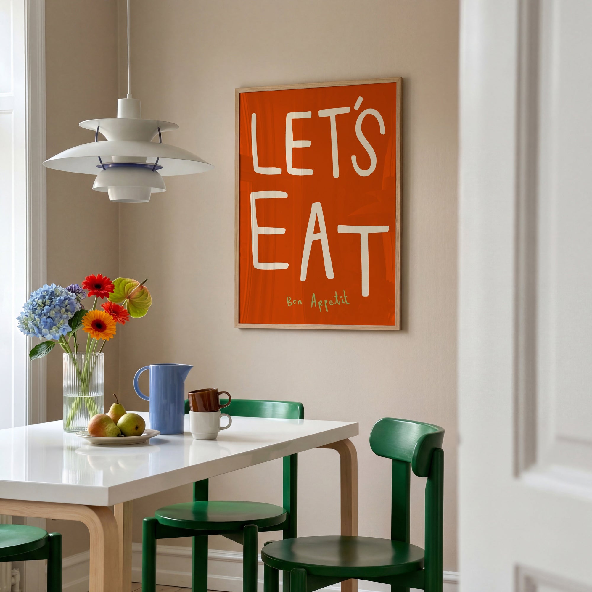 Let's Eat | Kitchen Poster | UNFRAMED