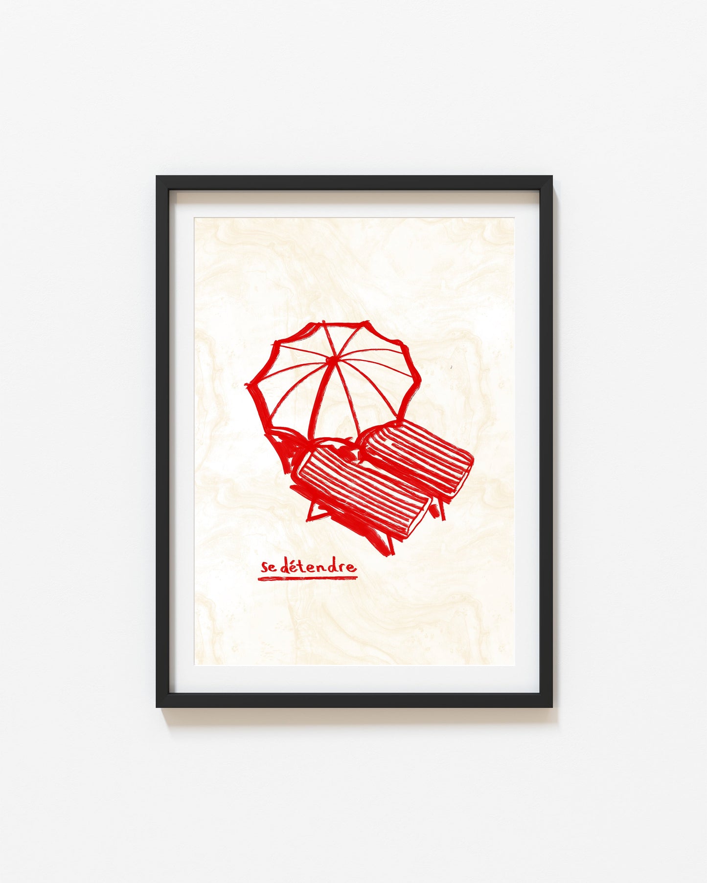 Se Détendre | Coastal Relax Print | UNFRAMED