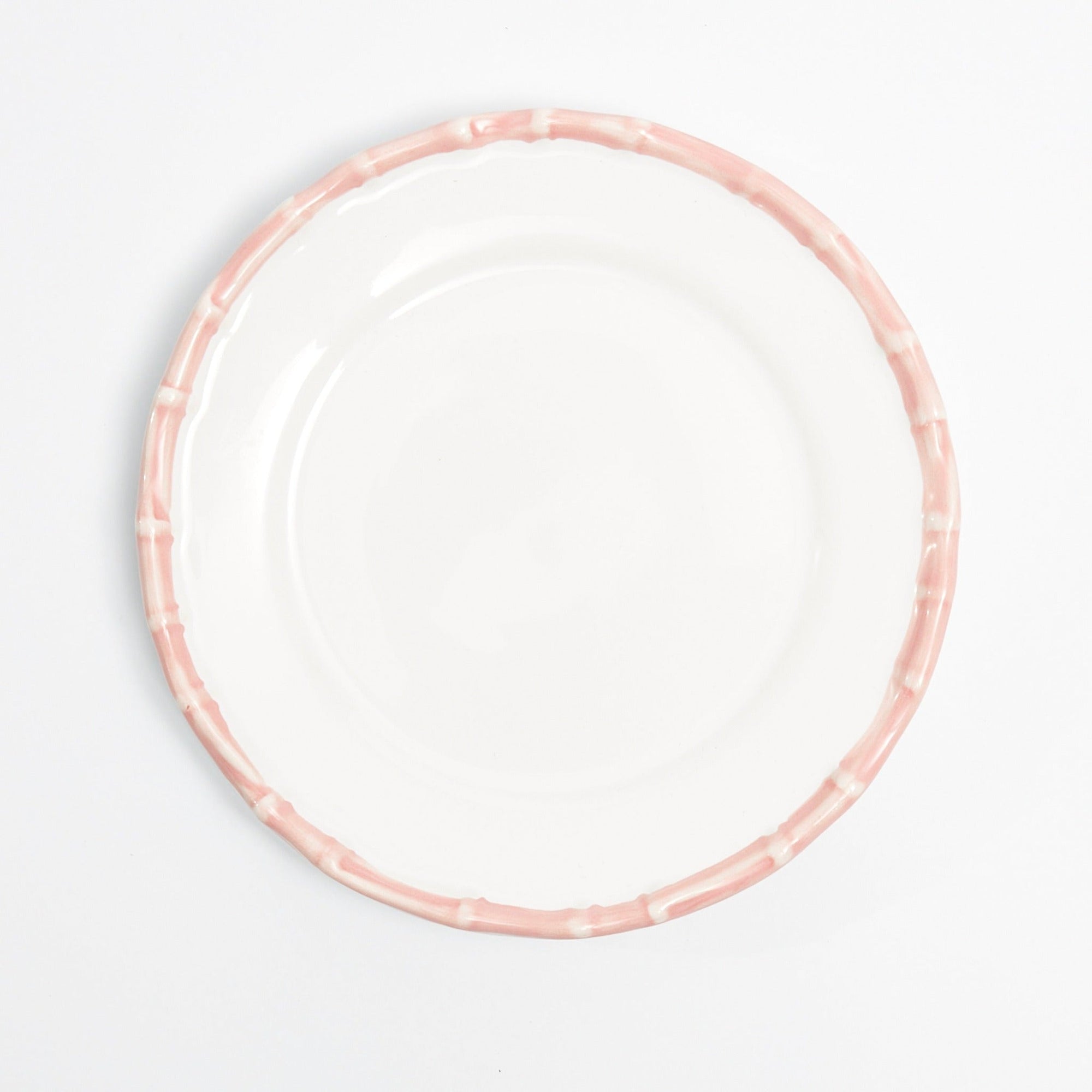 Large Pink Bamboo Dinner Plate (1 Piece)