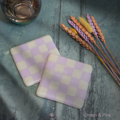 10cm Chequered Dual Coloured Coaster image 4