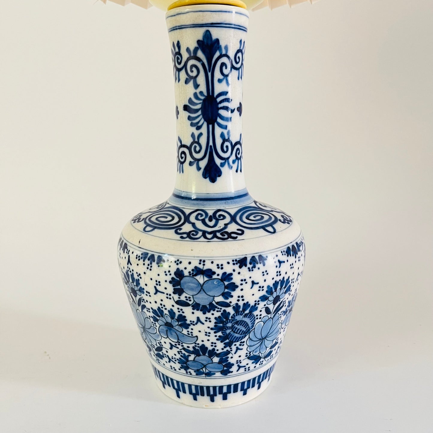 Antique Delft Table Lamp