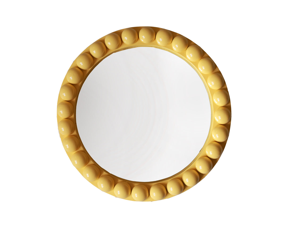 Round Over-Sized Bobbin Mirror