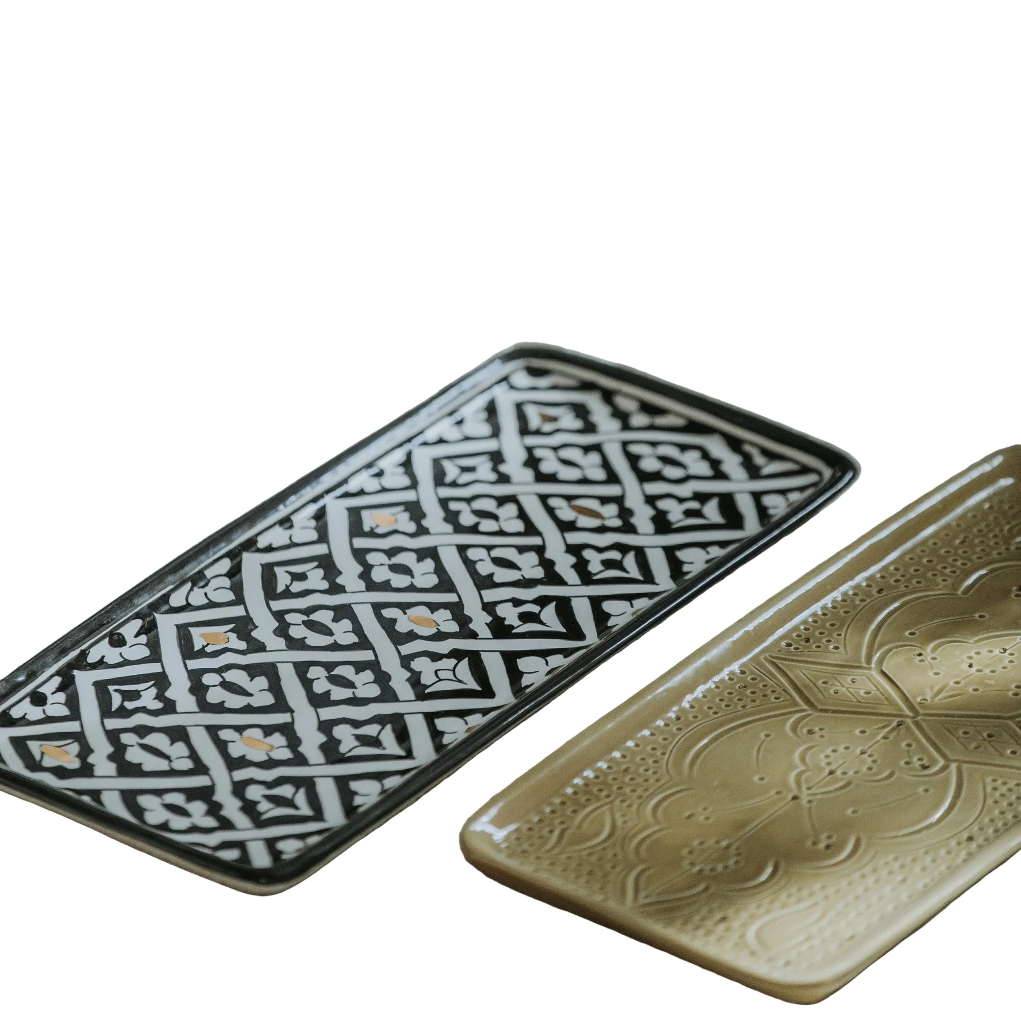 Plat à cake Fassia noir gold (8759471505727)