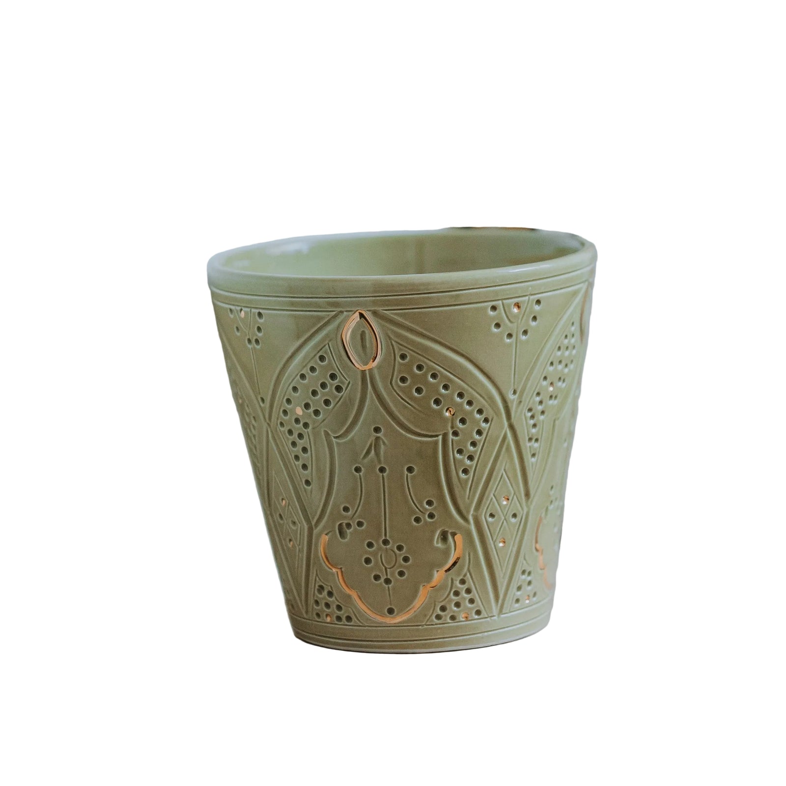 CACHES POT OU VASE EMPREINTE KAKI (15010311602559)