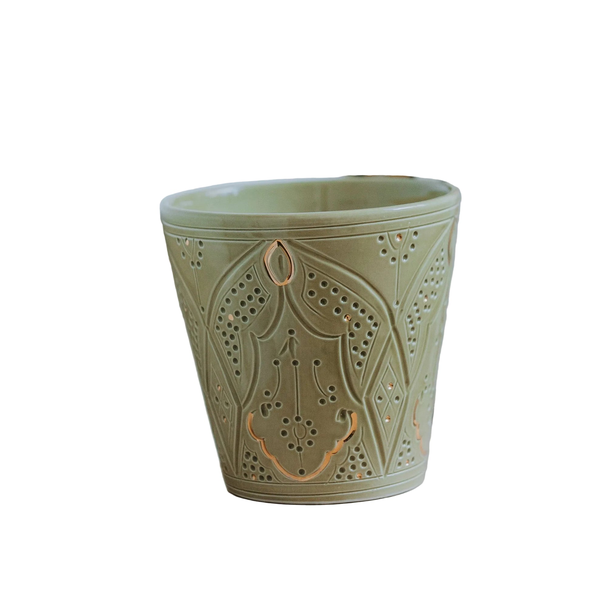 CACHES POT OU VASE EMPREINTE KAKI (15010311602559)