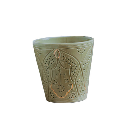 CACHES POT OU VASE EMPREINTE KAKI (15010311602559)